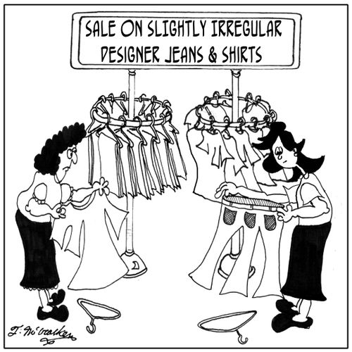 SLIGHTLY Irregular Designer Jeans.