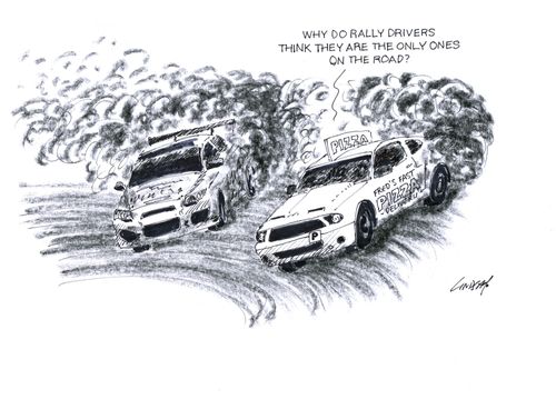 'Why do rally drivers think they are the only ones on the road?'