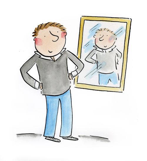 Looking in the mirror