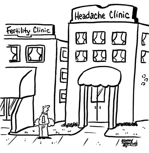 Fertility Clinic next to Headache Clinic