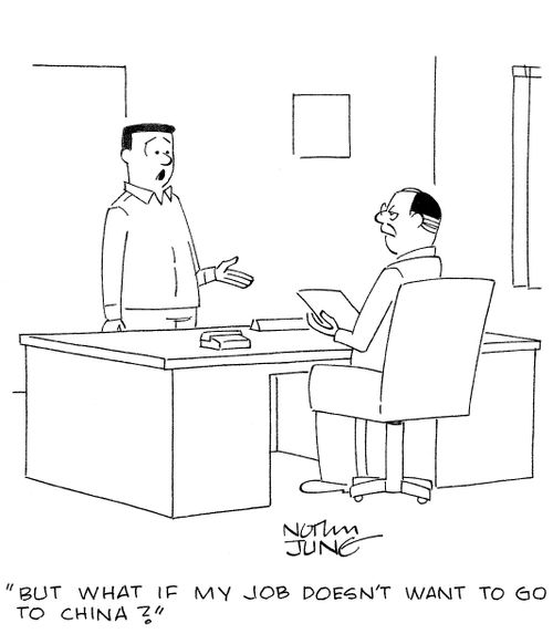 'But what if my job doesn't want to go to China?'
