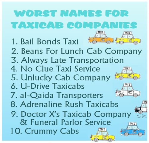 Worst Taxi Names