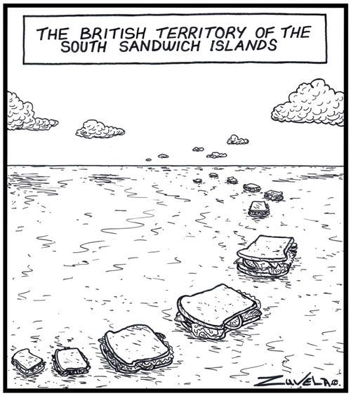 The British Territory of the South Sandwich Islands.