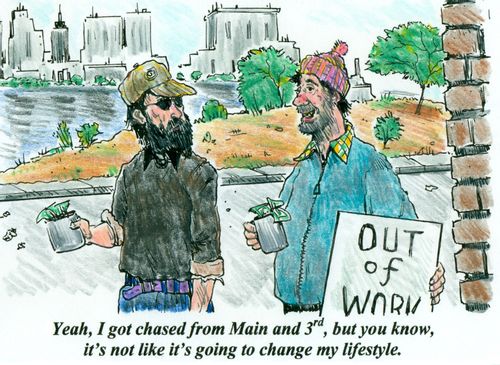 'Yeah, I got chased from Main and 3rd, but you know, it's not like it's going to change my lifestyle.'