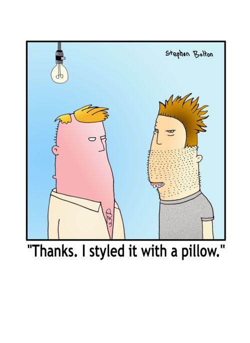 'Thanks. I styled it with a pillow.'