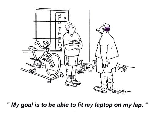 'My goal is to be able to fit my laptop on my lap.'