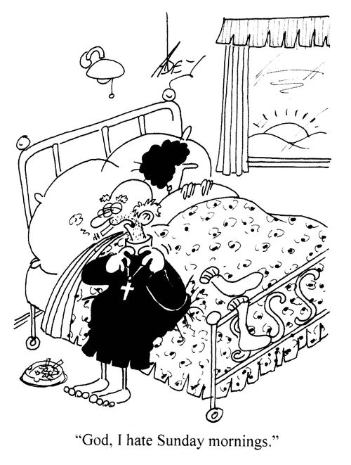 'God, I hate Sunday mornings.'