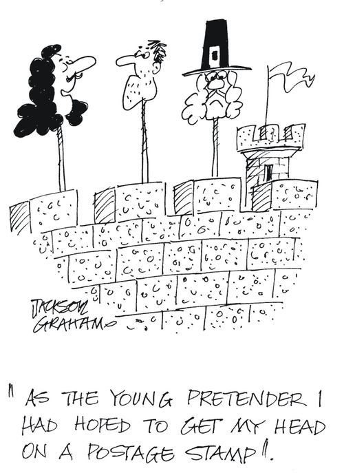 'As the young pretender I had hoped to get my head on a postage stamp'