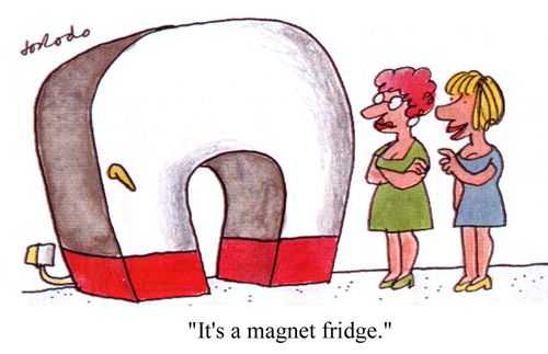"It's a magnet fridge."