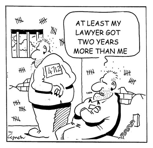 "At least my lawyer got two years more than me."