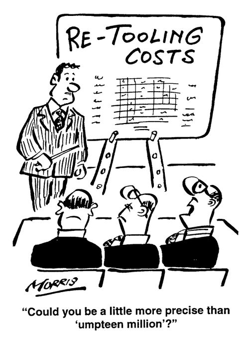 Re-Tooling Costs - "Could you be a little more precise than umpteen million?"