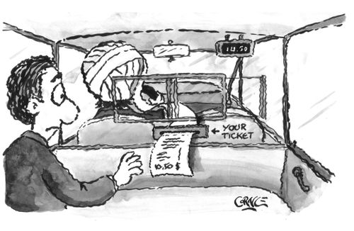 Ticket from Cab Company