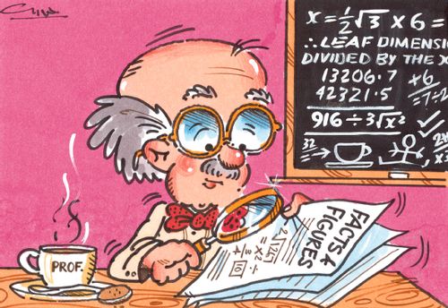 Caricature of a professor