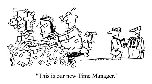 "This is our new time manager"