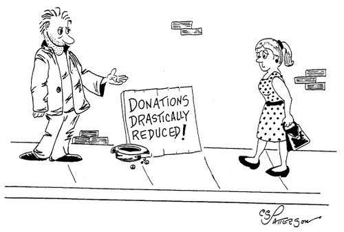 Donations Drastically Reduced