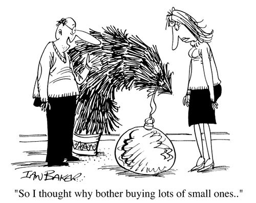 Christmas Tree Ball - "So I thought why bother buying lots of small ones."