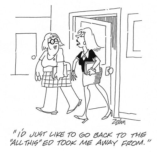 'I'd just like to go back to the 'all this' that Ed took me away from.'