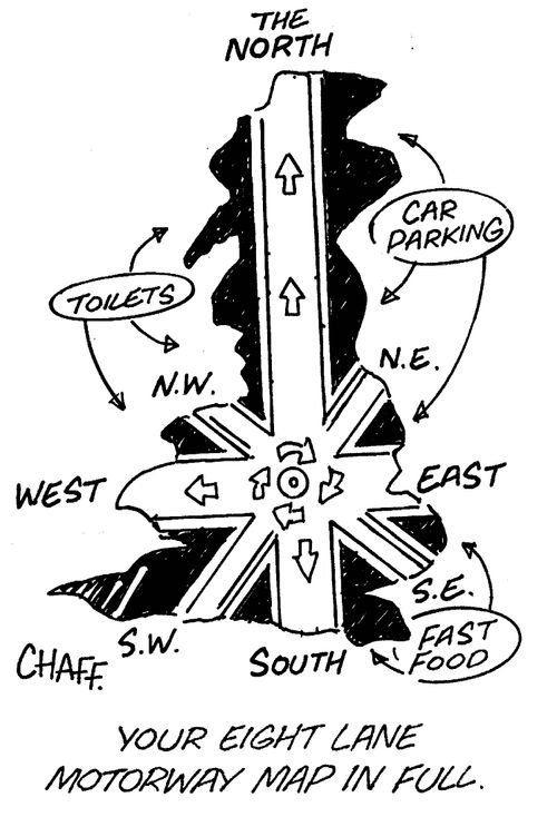 'Your eight lane motorway map in full.'