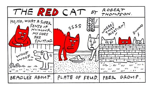 The Red Cat: Beagle's About/Plate of Feud/Peer Group.