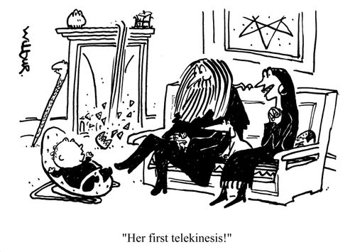 'Her first telekinesis!'