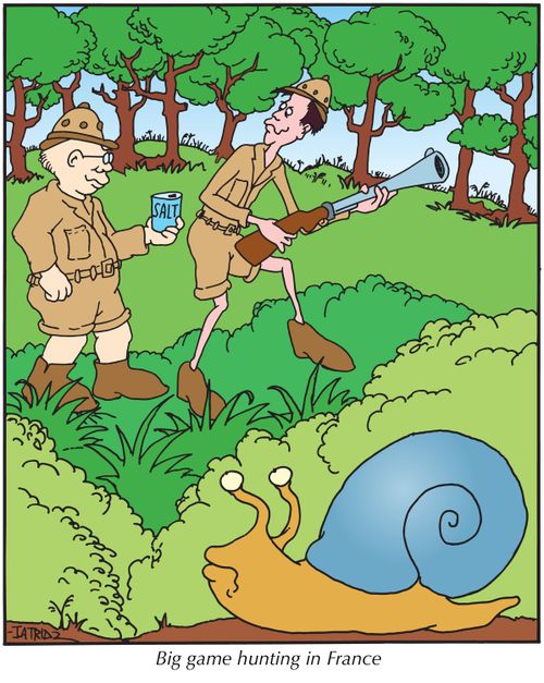 Big game hunting in France.