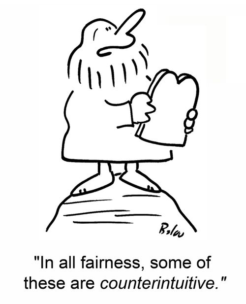 'In all fairness, some of these are counterintuitive.'