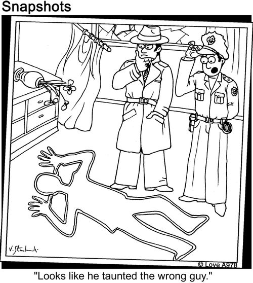 Looks like he taunted the wrong guy.