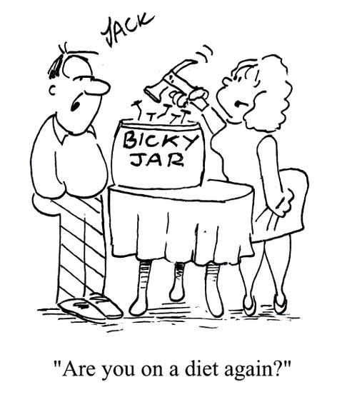 'Are you on a diet again?'