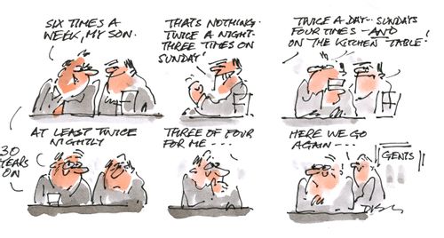 One-upmanship.