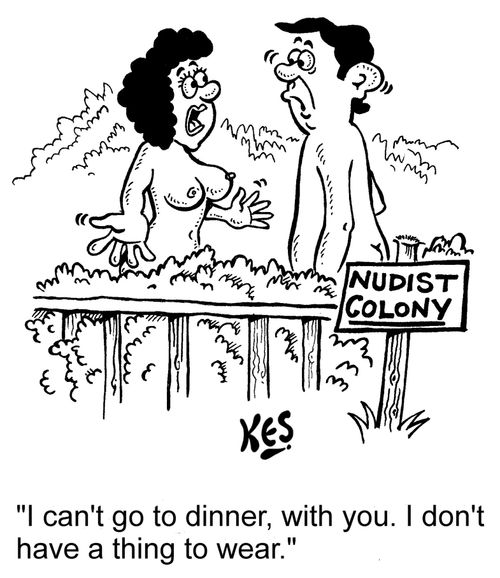 'I can't go to dinner, with you. I don't have a thing to wear.'