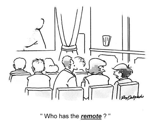 'Who has the remote?'