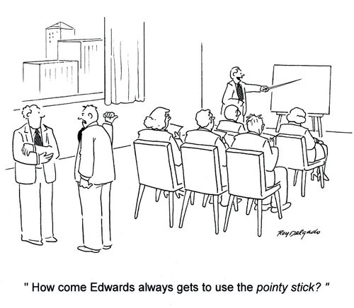 'How come Edwards always gets to use the pointy stick?'
