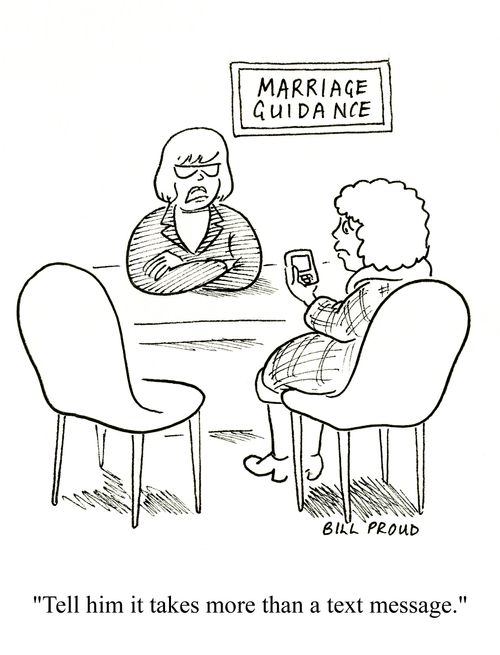 'Tell him it takes more than a text message.'