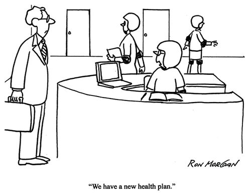 'We have a new health plan.'