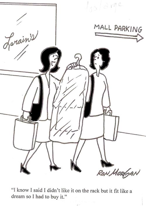 "I know I said I didn't like it on the rack, but it fit like a dream so I had to buy it."