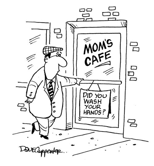 Mom's Cafe, Did you wash your hands?'