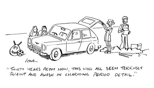 'Thirty years from now, this will seem terribly quaint and awash in charming period detail.'