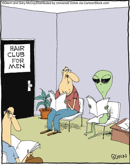 Hair club for men.
