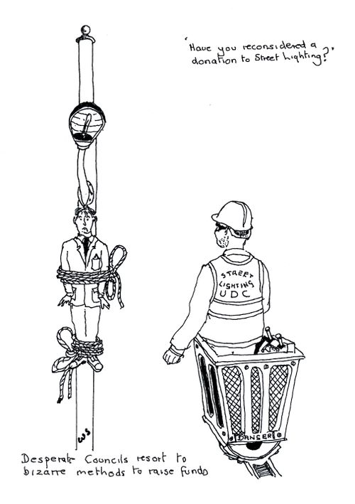 Desperate Councils resort to bizarre methods to raise funds.