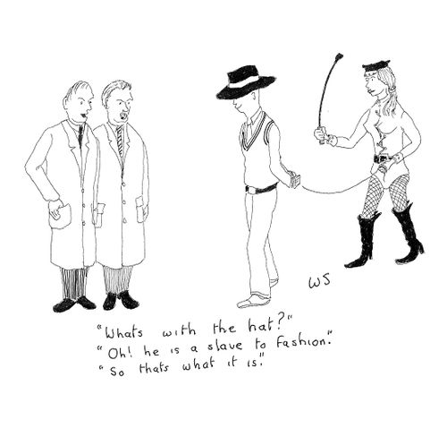 'What's with the hat?'
