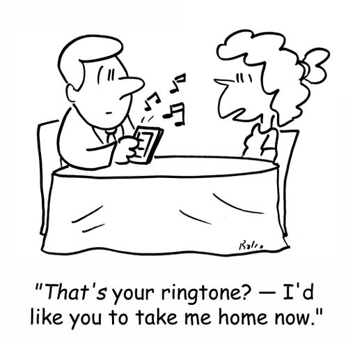 'THAT'S your ringtone - I'd like you to take me home now,'