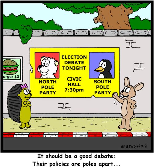 'It should be a good debate: Their policies are poles apart...'