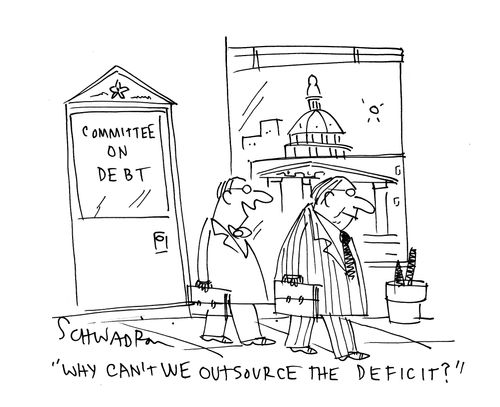 'Why can't we outsource the deficit?'