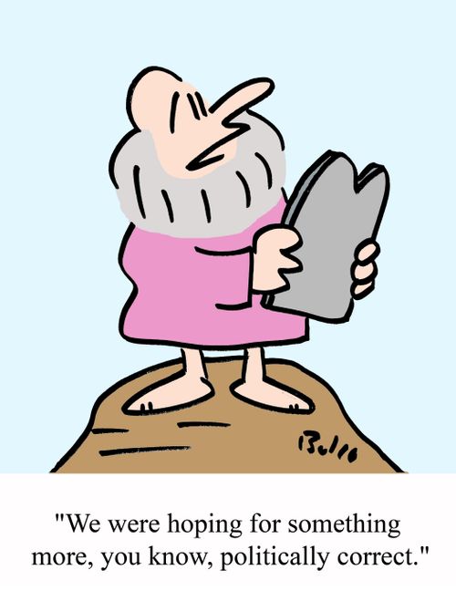 'We were hoping for something more, you know, politically correct.'