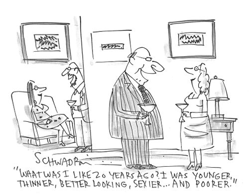 'What was I like 20 years ago? I was younger, thinner, better looking, sexier. . . and poorer.'
