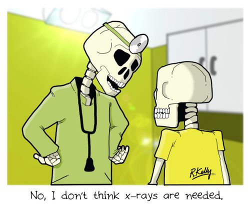 'No, I don't think x-rays are needed.'