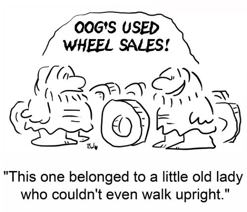 'This one belonged to a little old lady who couldn't even walk upright.'