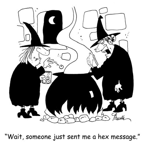 'Wait, someone just sent me a hex message.'