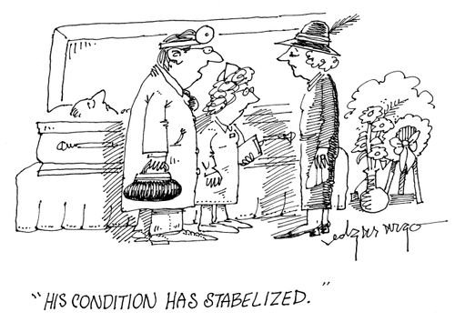 'His condition has stabilized.'
