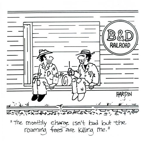 'The monthly charge isn't bad but the roaming fees are killing me.'